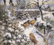 Camille Pissarro Snow Sweden oil painting artist